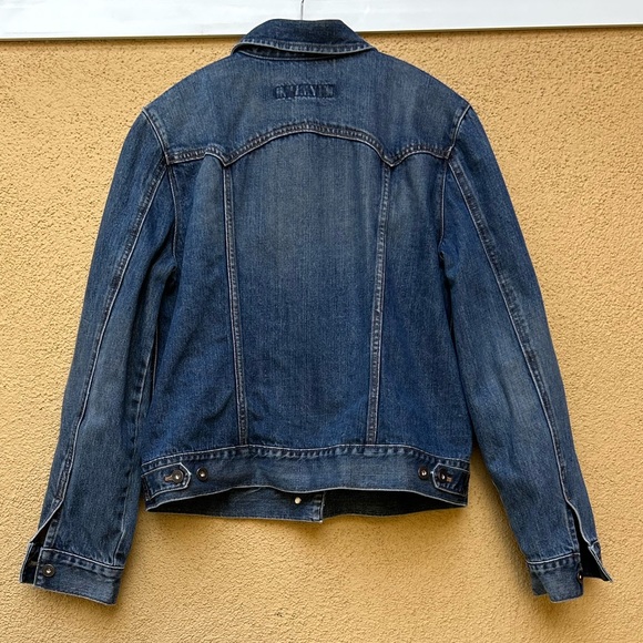 Vintage Gap Denim Jacket Size L with Golden Brown Metal Buttons - Picture 5 of 5